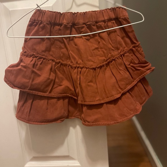 Chelsea & Violet Rust Tiered Skirt - Picture 2 of 2